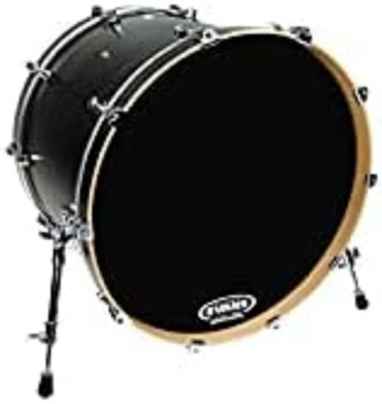 Evans BD28RB-NP EQ3 Resonant Bass Drum Head, Black, 28-Inch