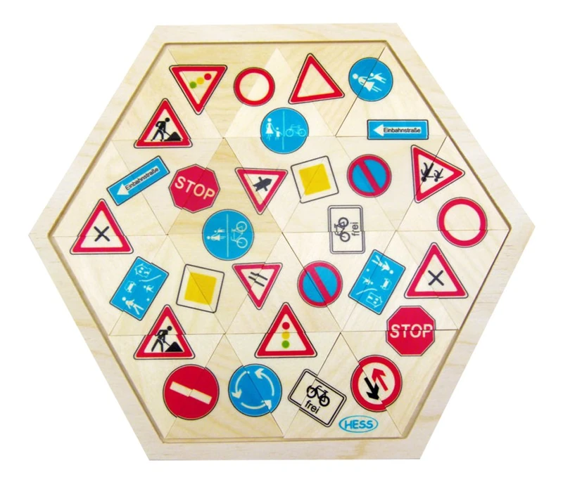 Hess 14953 Traffic Sign Placement Game - Made in Germany - Image 1