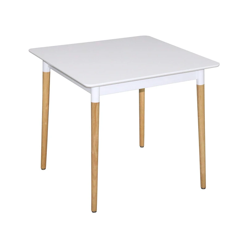 ASPECT Versa Square Dining Table, Wood White, 80 x 80 x 76 cm