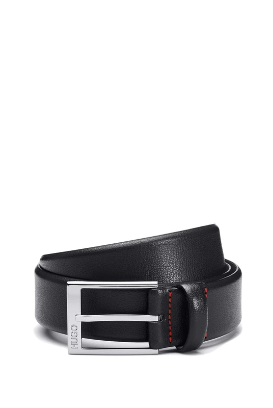 HUGO Men's Gellot_sz35 Belt, Black (Black 001), 38 (Manufacturer size: 85)