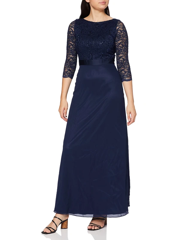 Swing Women's Dress Fernanda, Blue (Marine 3030), 12 (Manufacturer size: 38)