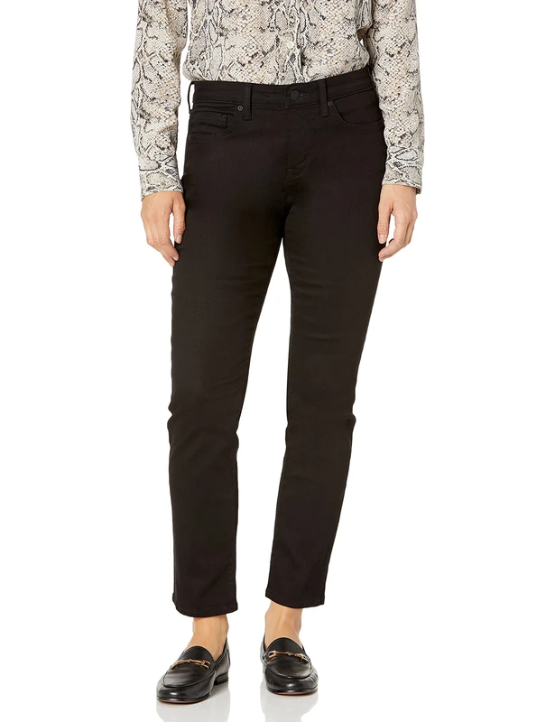 NYDJ womensPetite Sheri Slim Jeans Jeans - Black - 10 Petite