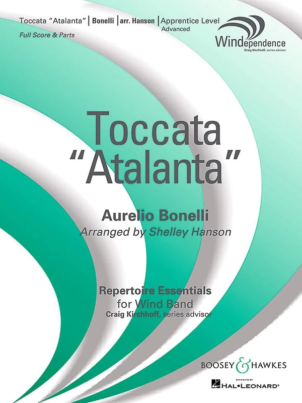 Toccata: "Atalanta". wind band. Partition et parties.