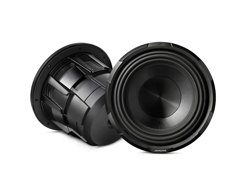 Alpine Electronics X-W10D4 2700W 10" X-Series Car Subwoofer, With Dual 4Ω Voice Coil