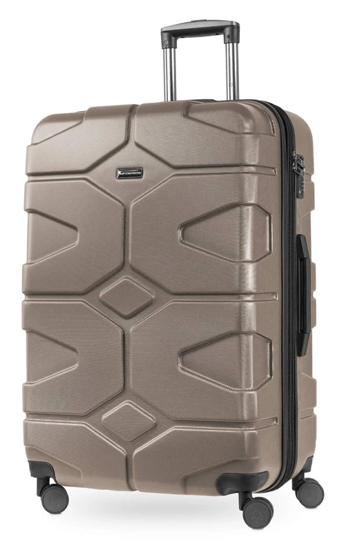 HAUPTSTADTKOFFER - X-Kölln Hartschalen-Koffer Koffer Trolley Rollkoffer Reisekoffer, TSA, Hand Luggage, 76 cm, 107 liters, Gold