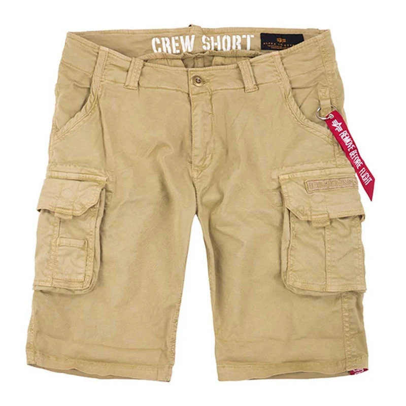 Alpha Industries Crew Short Mens Sand
