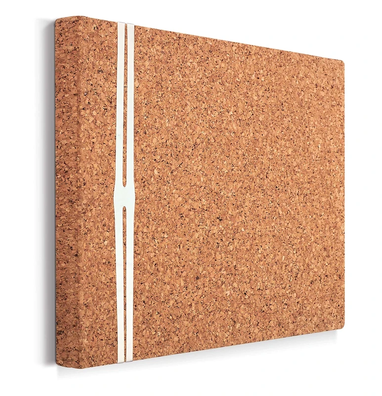 Iceberg iDesign Frameless Cork Bulletin Board, Office Supplies, 18" x 18" x 1.56", 1 Count