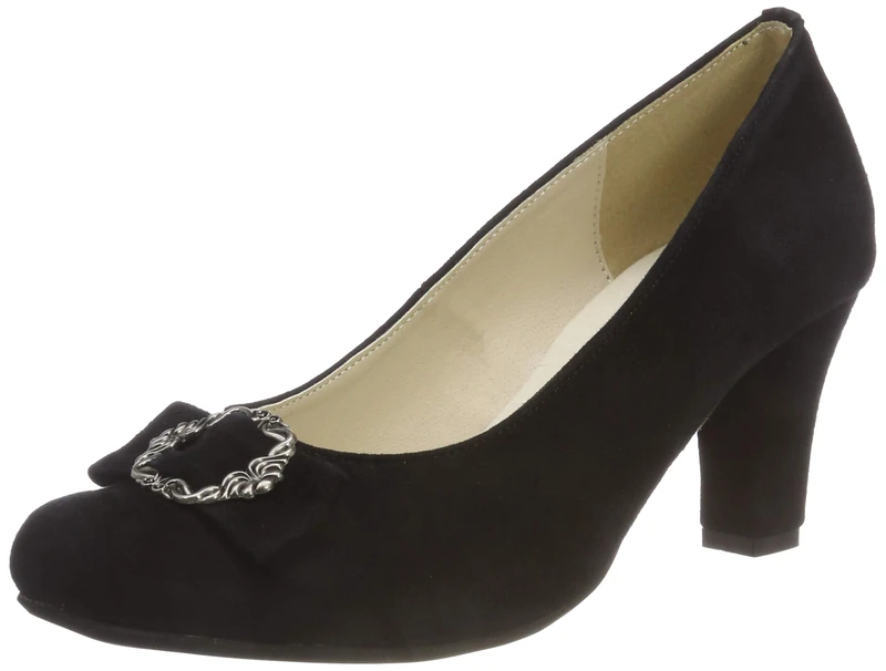 Hirschkogel Women's 3006817 Closed Toe Heels, Black Black 002, 3.5 UK