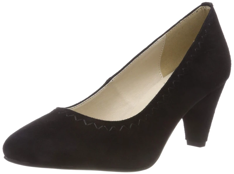 Hirschkogel Women's 3006805 Pump, Black Black 002, 5 UK