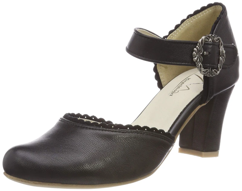Hirschkogel Women's 3006833 Pump, Black Schwarz 002, 7 UK