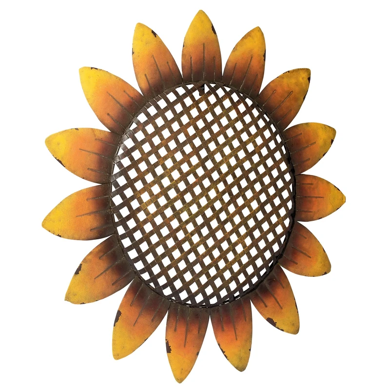Design Toscano FU66999 Van Grow Supersized Sunflower Wall Sculpture, Full Colour Realistic, 3.81 x 83.820000000000007 x 83.820000000000007 cm