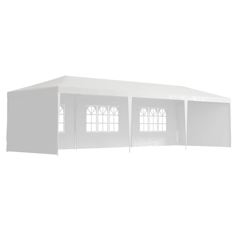 Outsunny 9 x 3 m Party Tent Gazebo Marquee with Side Panels