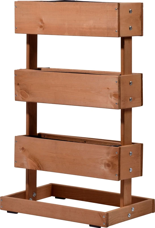 dobar 58525E Raised Garden Bed, Natural, 49.5 x 30 x 78 cm