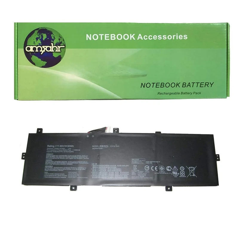amsahr Replacement Battery for Asus C31N1620/3ICP5/70/81