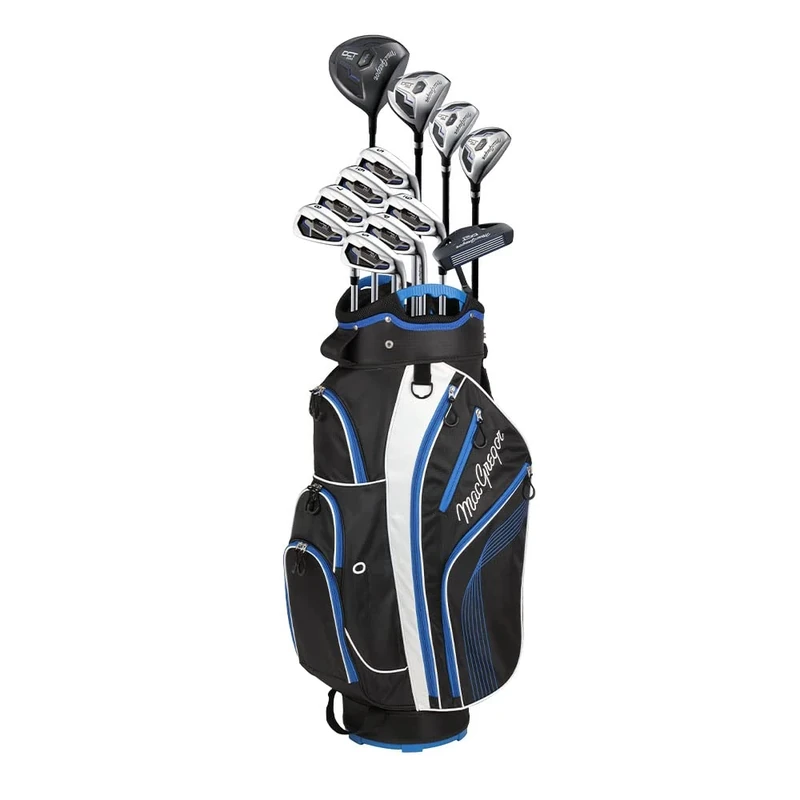 MACGREGOR Men's DCT2000 Premium Graphite Irons Woods Golf Club & Cart Bag Package Set Cart MACSET072