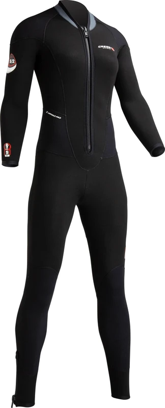 Cressi Women Endurance All-In-One Wetsuit - Black, Small/Size 2