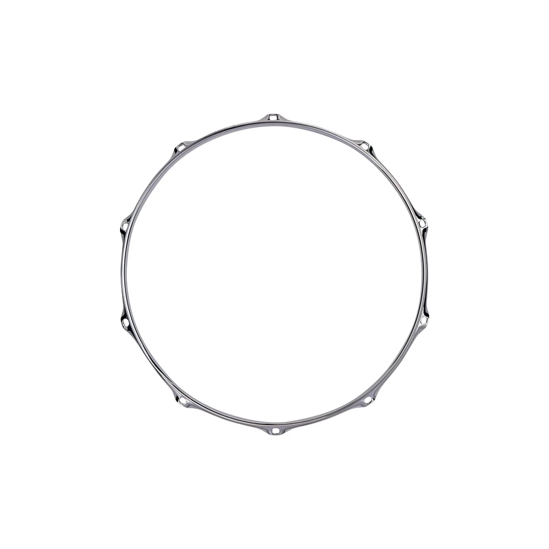 TAMA 14" BRASS MIGHTY HOOP (NICKEL PLATED) 14", 10 HOLE DRUM HOOP - SNARE SIDE - (MFB14S-10N)