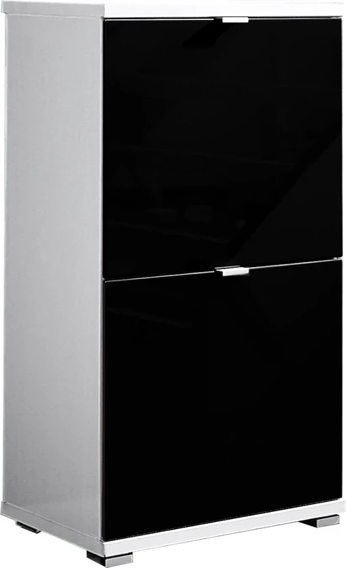 Shoe Storage 3-Piece Kit Germania Colorado 8484-193 in White, Black, 53 x 91 x 30 cm (LxHxW)