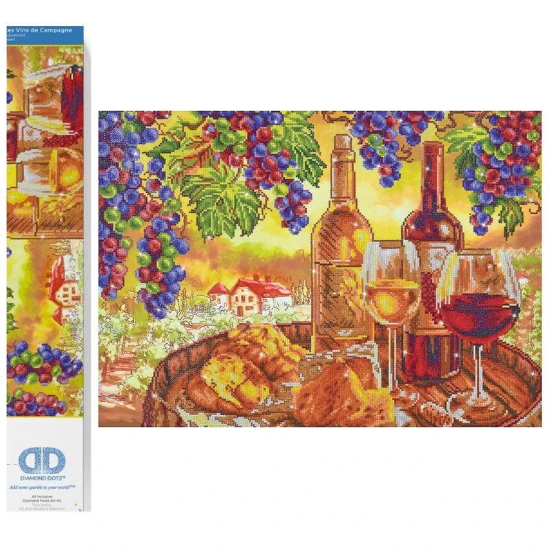 Diamond Dotz Painting Kit: Les Vins De Campagne