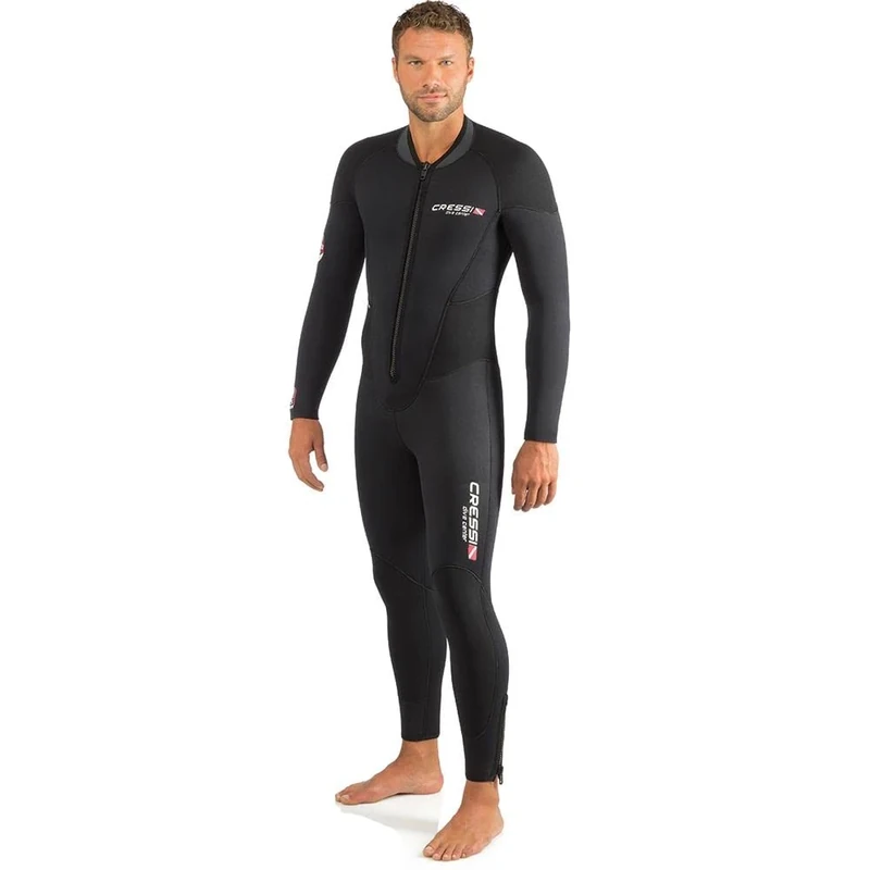 Cressi Men Endurance All-In-One Wetsuit - Black, Medium/Size 3