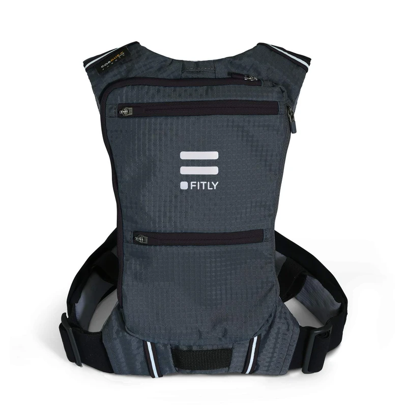 FITLY Minimalist Running Pack | Unisex Running Backpack with Phone Holder, Storage & Thoracic Belt | Carry Personal Items When Running | Running Gear Men & Women | Lightweight running water backpack - Image 1