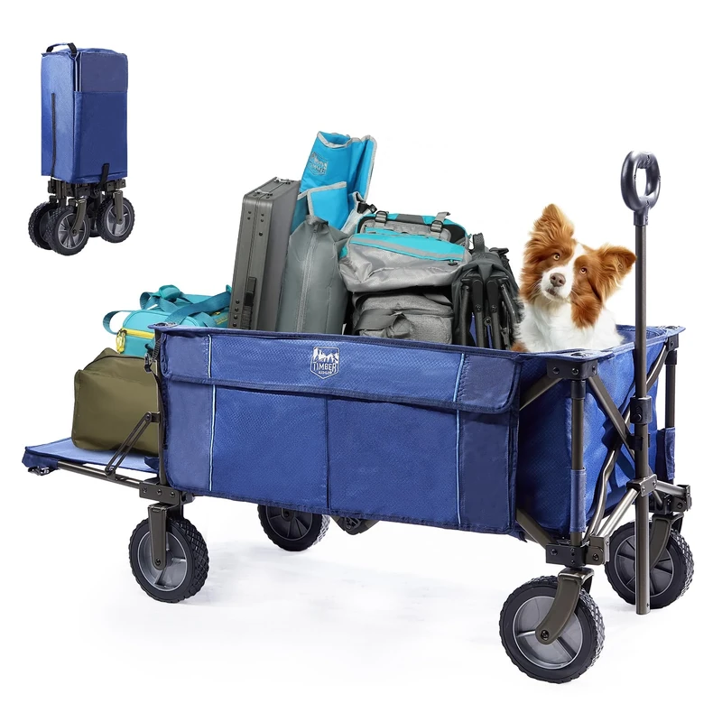 Timber Ridge TR-TGWGN-BL Laburnum Tailgate Wagon, 35.6"x19.1"x21.7", Blue