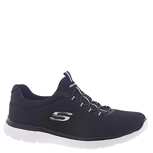 Skechers Women's Sommets Sneaker, Black Grey, 6 UK