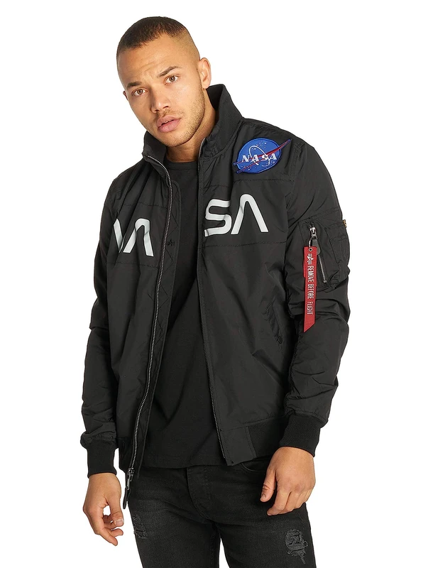 Alpha Industries NASA Jacket Bomber for Men Black