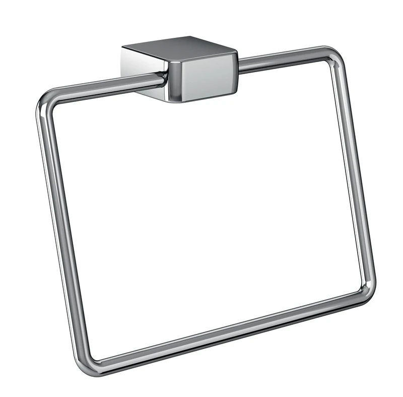 Emco Trend 025500100 Hand Towel Ring for Bathroom and Guest Bathroom Dimensions 190 x 136 mm Chrome
