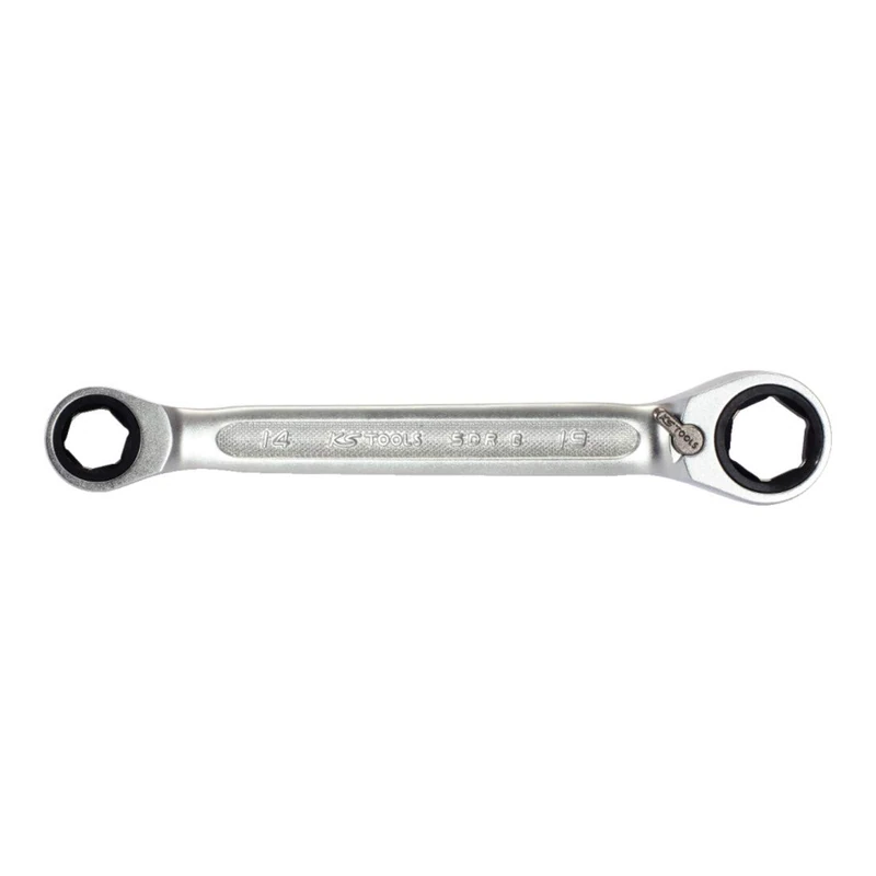 KS Tools Plastic 503.4513 Switch Double Ratchet Ring Spanner Size: SW 14 x 19 mm with Insert/Retention Clip - Image 1