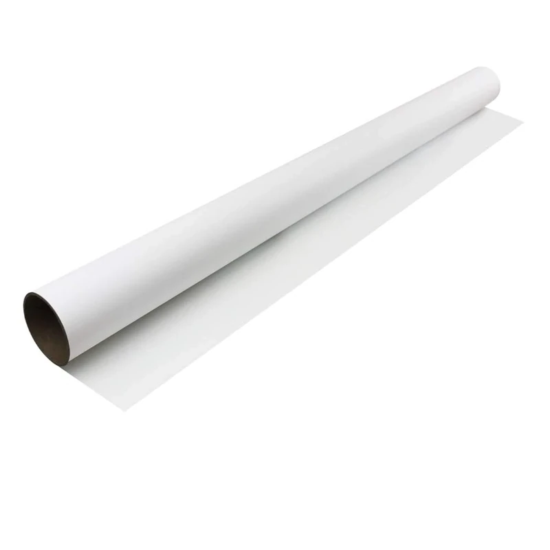 Dry Wipe Wide Flexible Sheet for Office, Home, or Classroom - Self Adhesive & Gloss White - 1200mm Wide - 5m Lengths