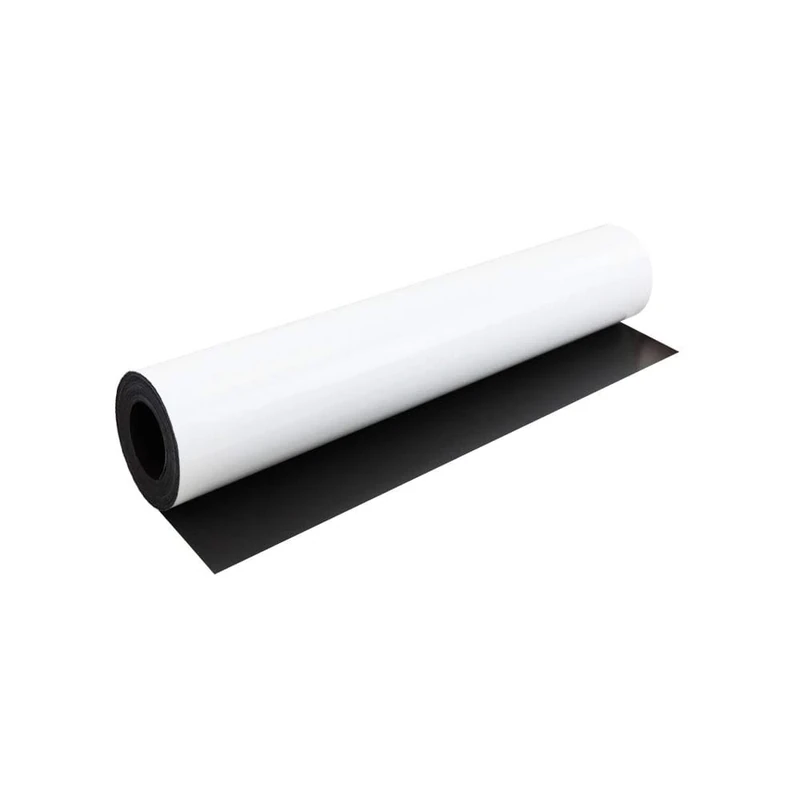 MagFlex® Gloss White Flexible Magnetic Sheet for Creating Magnetic Pictures, Artwork, Signs or Displays - 620mm Wide - 5m Length