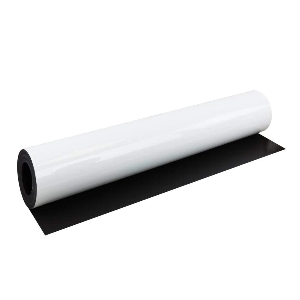 MagFlex® Lite Flexible Gloss White Dry Wipe Magnetic Sheet for Creating Magnetic Pictures, Artwork, Signs or Displays - 620mm Wide - 5m Length