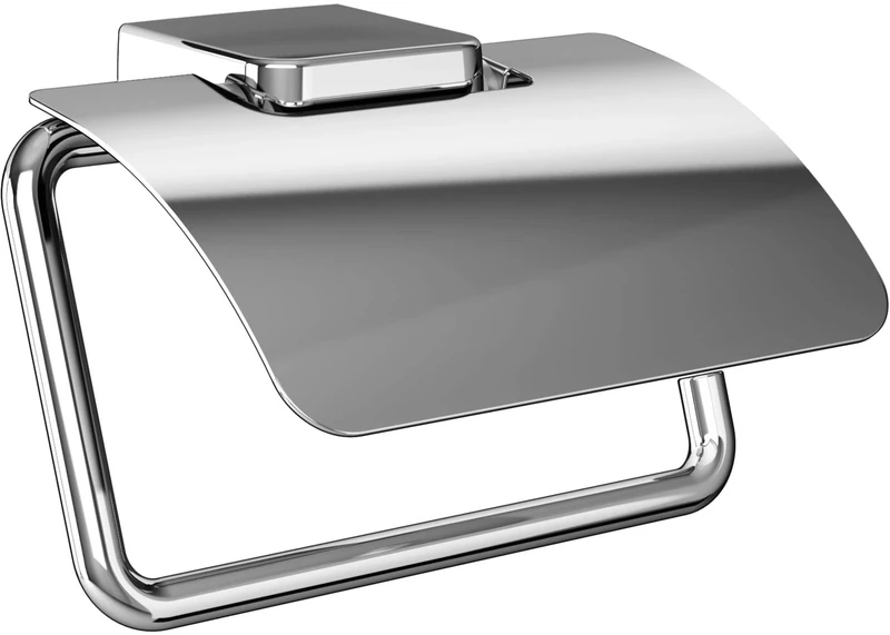 EMCO Trend 20000100 Toilet Paper Holder with Lid Wall Mounted Chrome