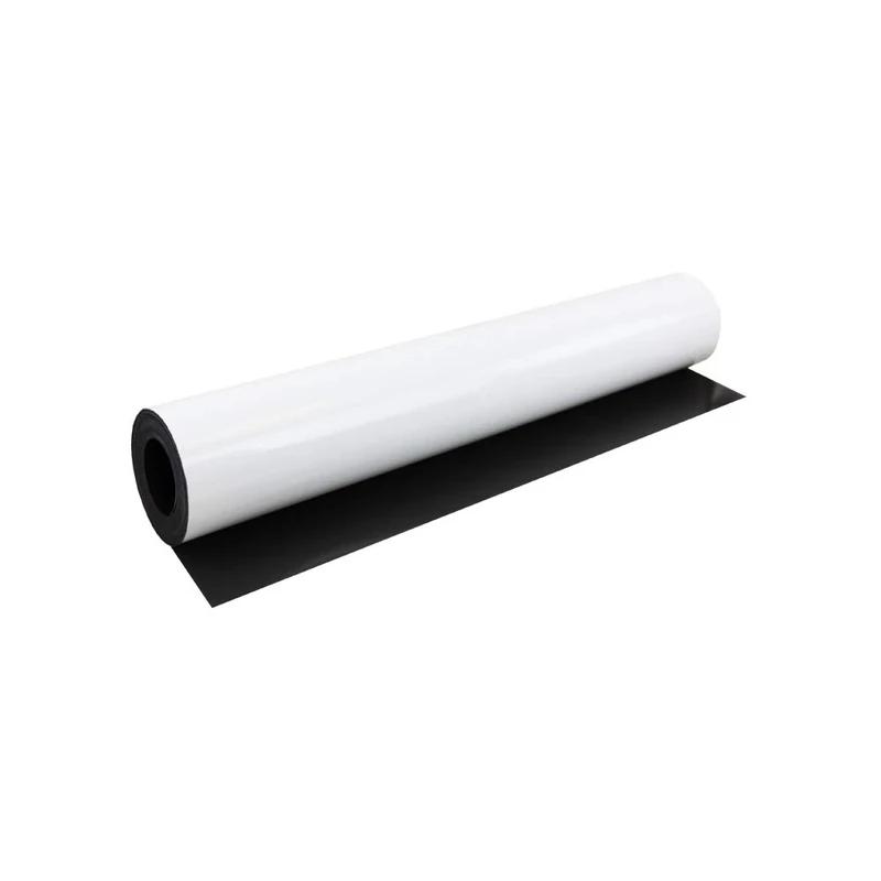MagFlex® Lite Flexible Gloss White Magnetic Sheet for Creating Magnetic Pictures, Artwork, Signs or Displays - 620mm Wide - 5m Length