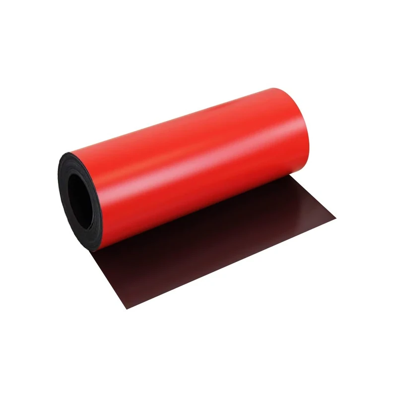 MagFlex® Flexible Matt Red Magnetic Sheet for Creating Magnetic Pictures, Artwork, Signs or Displays - 300mm Wide - 5m Length