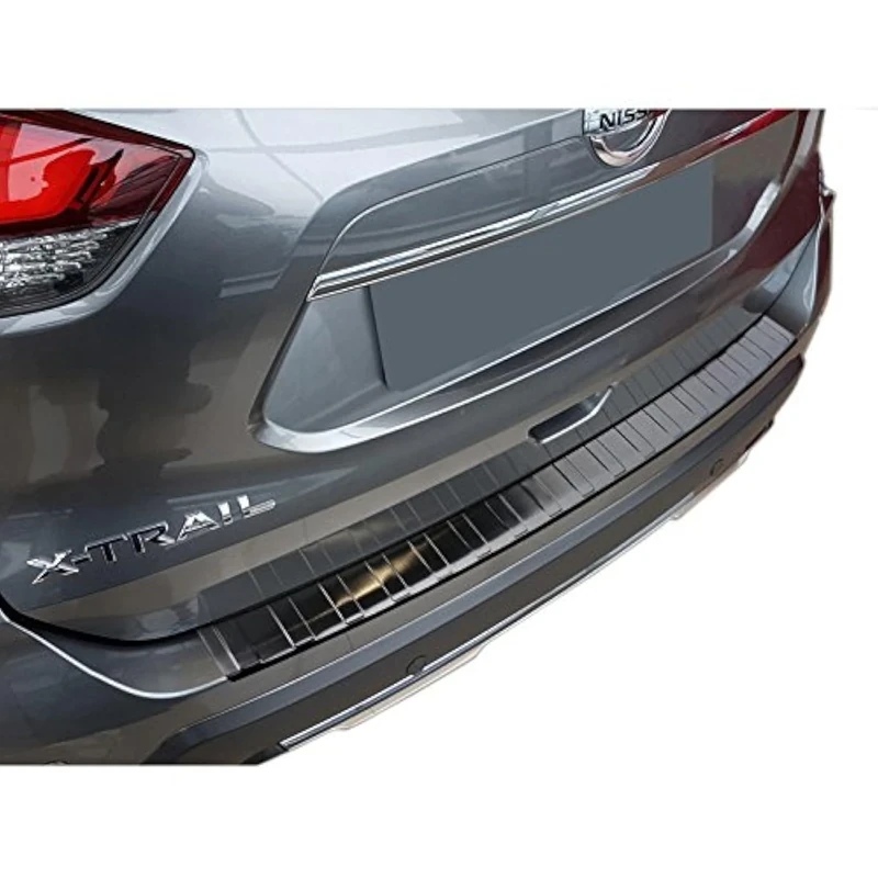 Autostyle 2/45139 Stainless Steel Rear Bumper Protector 2017-'Ribs', Black