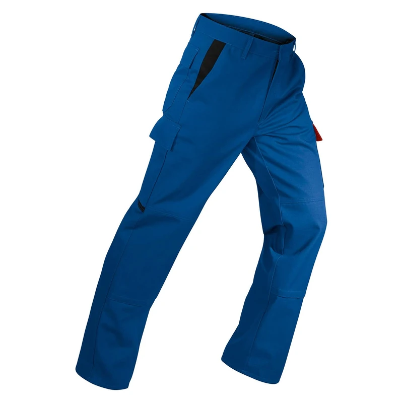 Kubler 20545881-4650-44 PPE 3 "Brand X Protect" Trousers, Cornflower Blue/Red, Size 44
