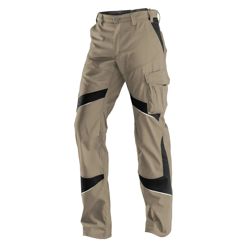 Kubler 22505365-2599-64 "Activiq" Trousers, Sand Brown/Black, Size 64