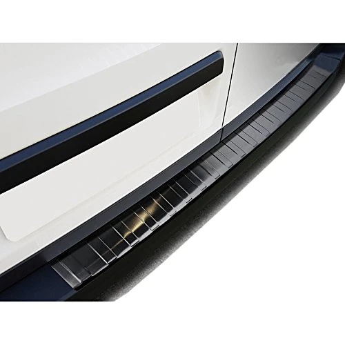 AutoStyle 2/45140 Stainless Steel Rear Bumper Protector Volkswagen Crafter TGE 2017 Black 'Ribs'