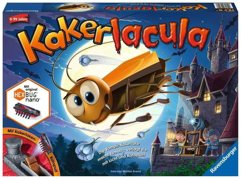 Ravensburger Kinderspiele 22300 Cockerlacula Action Game with Electronic Cockroach for Young and Old, Family Game for 2-4 Players, Children's Game from 5 Years