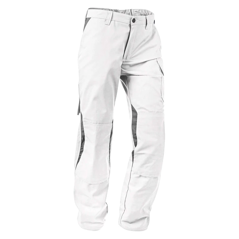 Kubler 2L465365-1095-64 "Vita Mix" Trousers, White/Medium Grey, Size 64