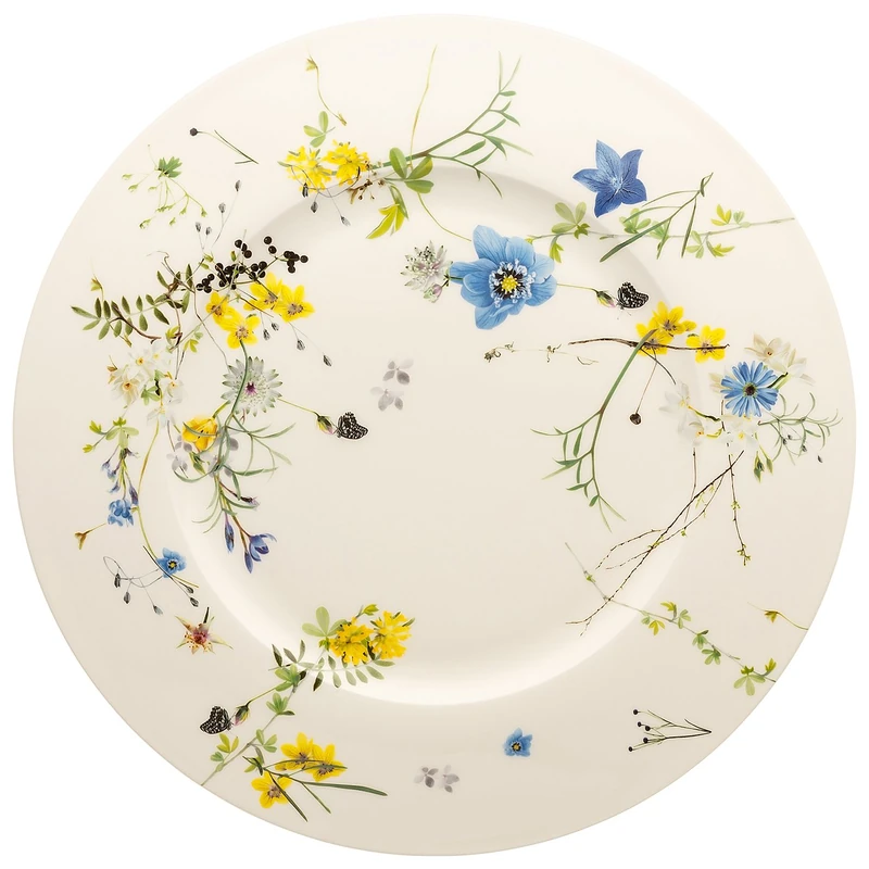 Rosenthal Brillance Fleurs des Alpes Charger Plate 33 Flag