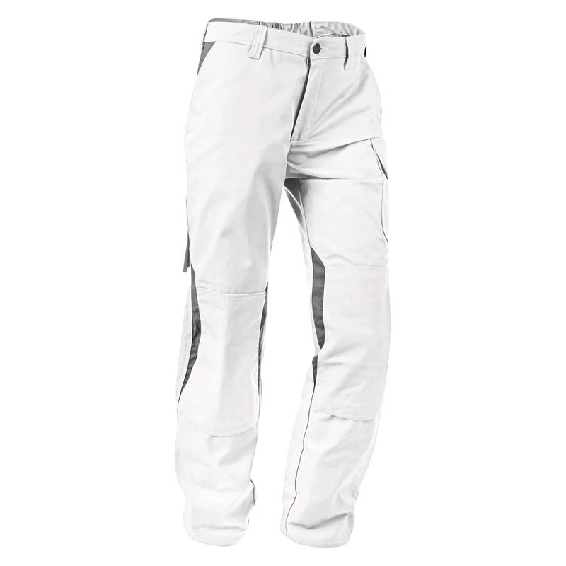 Kubler 2L465365-1095-27 "Vita Mix" Trousers, White and Medium Grey, Size 27