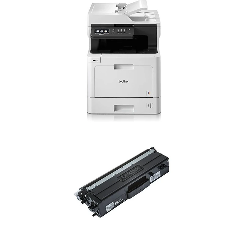 Brother MFC-L8690CDW A4 Colour Laser Wireless Multifunction Printer with Black (High Yield) Toner Cartridge
