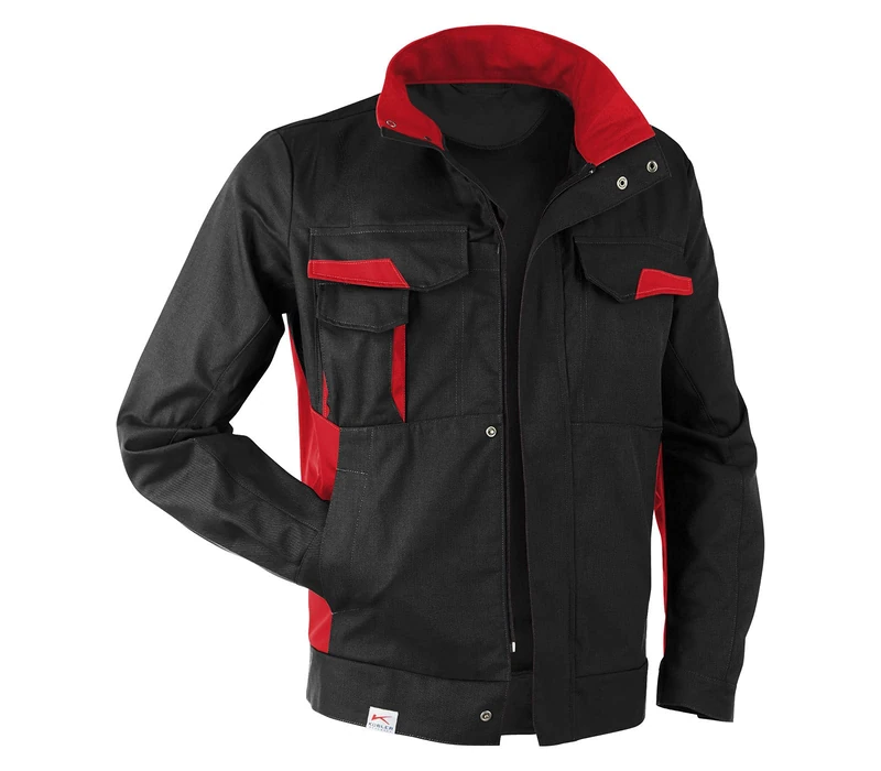 Kubler 1L453421-9955-XS "Vita Cotton+" Jacket, Black/Medium Red, X-Small