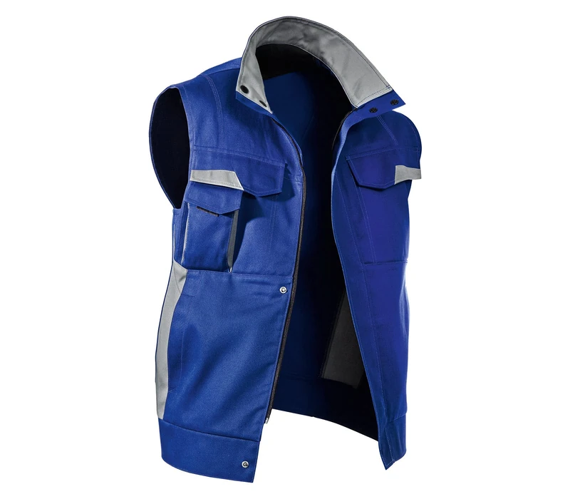 Kubler 7L485365-4695-4XL "Vita Mix" Vest, Cornflower Blue and Medium Grey, 4X- Large