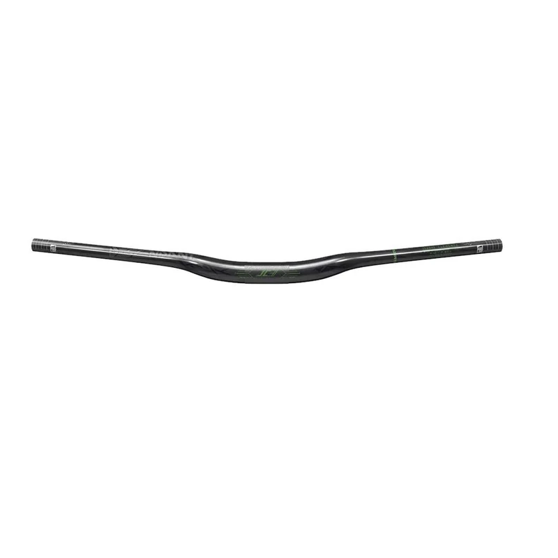 Truvativ Handlebar Descendant Colab Clementz Carbon Riser 35mm Clamp,760mm Width, 20mm Rise: Black/Green 760mm