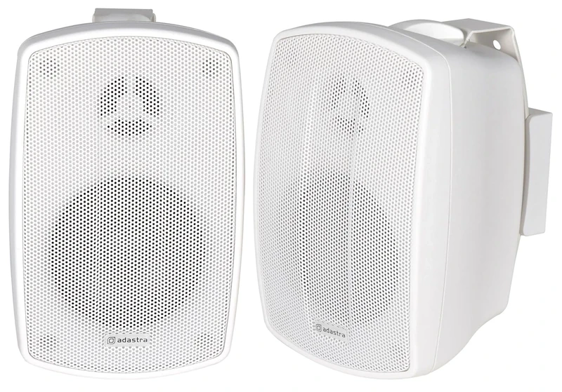 Adastra | Weather Resistant Indoor and Outdoor Full Range Speakers Supplied in Pairs, Patio Music, Garden Speakers, Kitchen or Bathroom Audio | 60W | 4" | White