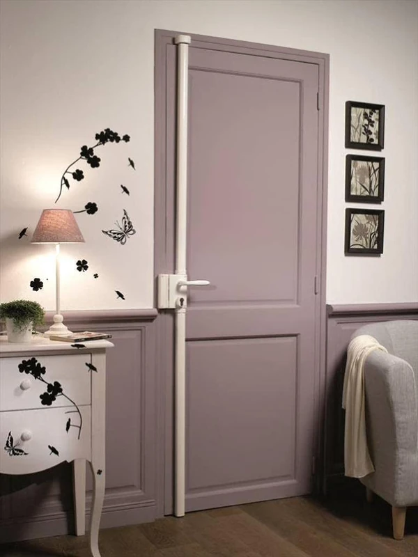 Bricard 74152 Vertical Lock A2P* Multipoint 3 Points, White, Left Hand